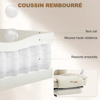 Chaise bureau ergonomique, 64x73x112-120cm, beige