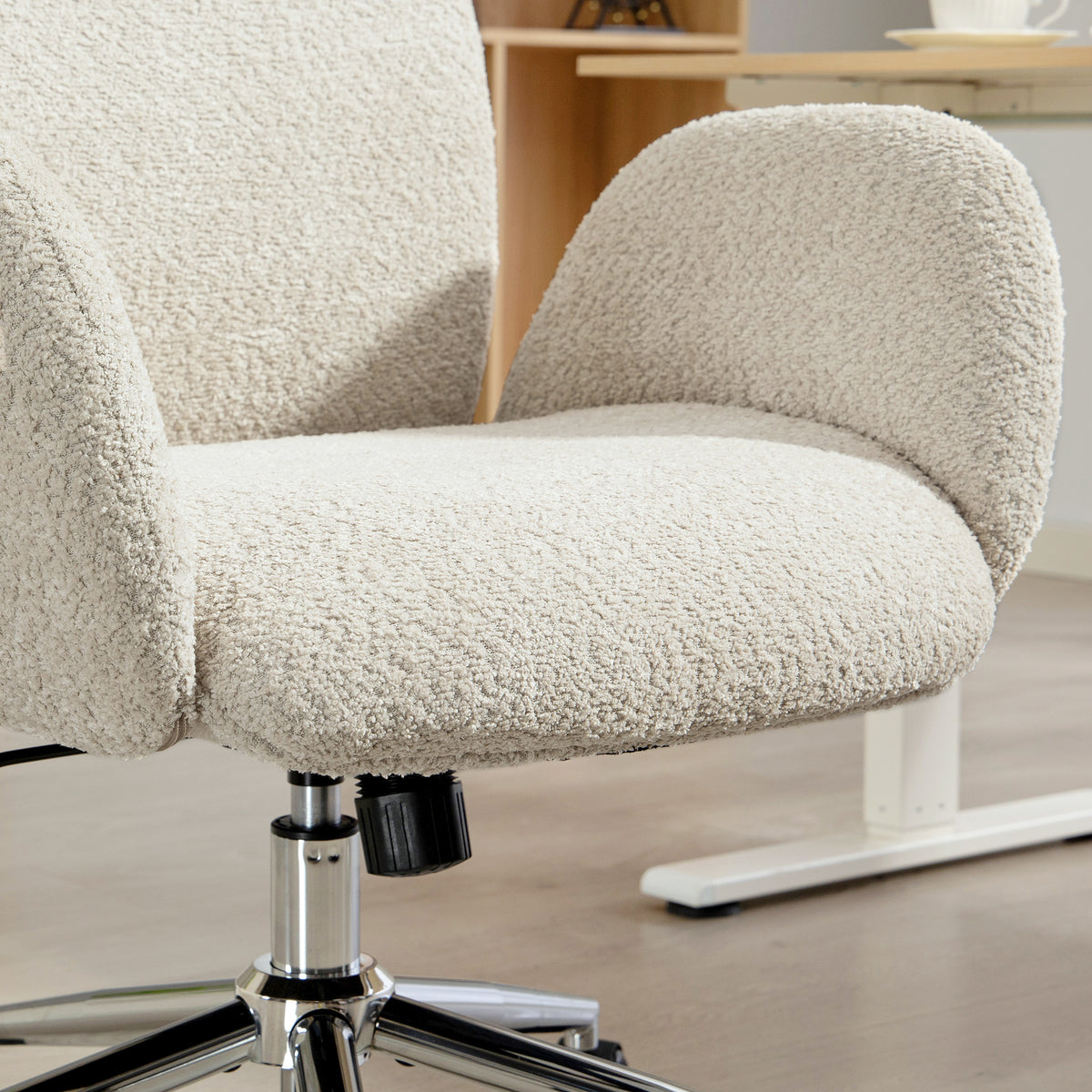 Chaise bureau ergonomique, pivotante, bascule, gris