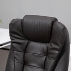 Fauteuil de bureau massant et chauffant électrique, noir