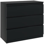 Commode 3 tiroirs, épuré,  80l x 39P x 73H cm