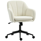 Chaise de bureau, ergonomique, pivotante, fonction de bascule, beige