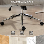 Chaise bureau ergonomique, pivotante, bascule, gris
