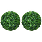 Lot de 2 boules de buis artificielles de 40 cm, vert