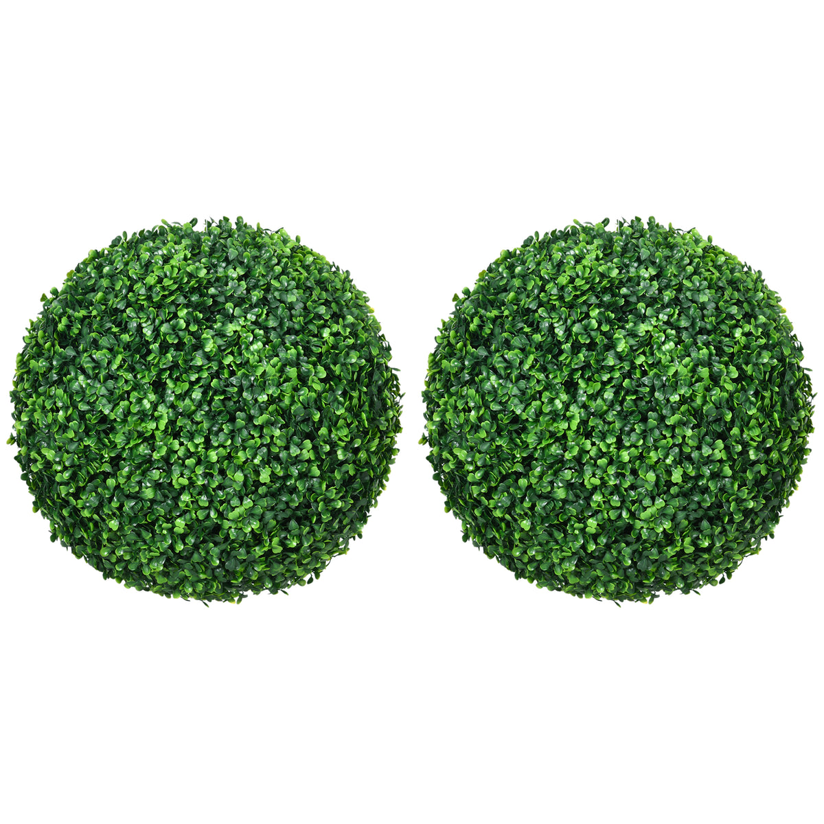 Lot de 2 boules de buis artificielles de 40 cm, vert