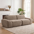 Canapé 3 Places 244 cm, Marron Clair