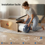 Matelas 140x190cm, 2 personnes, mousse à mémoire de forme