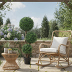 Plante Artificielle 100 cm, 3 Boules de Buis, Pot, Vert