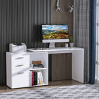 Bureau d'angle droit modulable