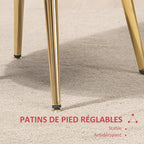 Fauteuil en velours, forme coquillage avec pieds en métal doré, rouge