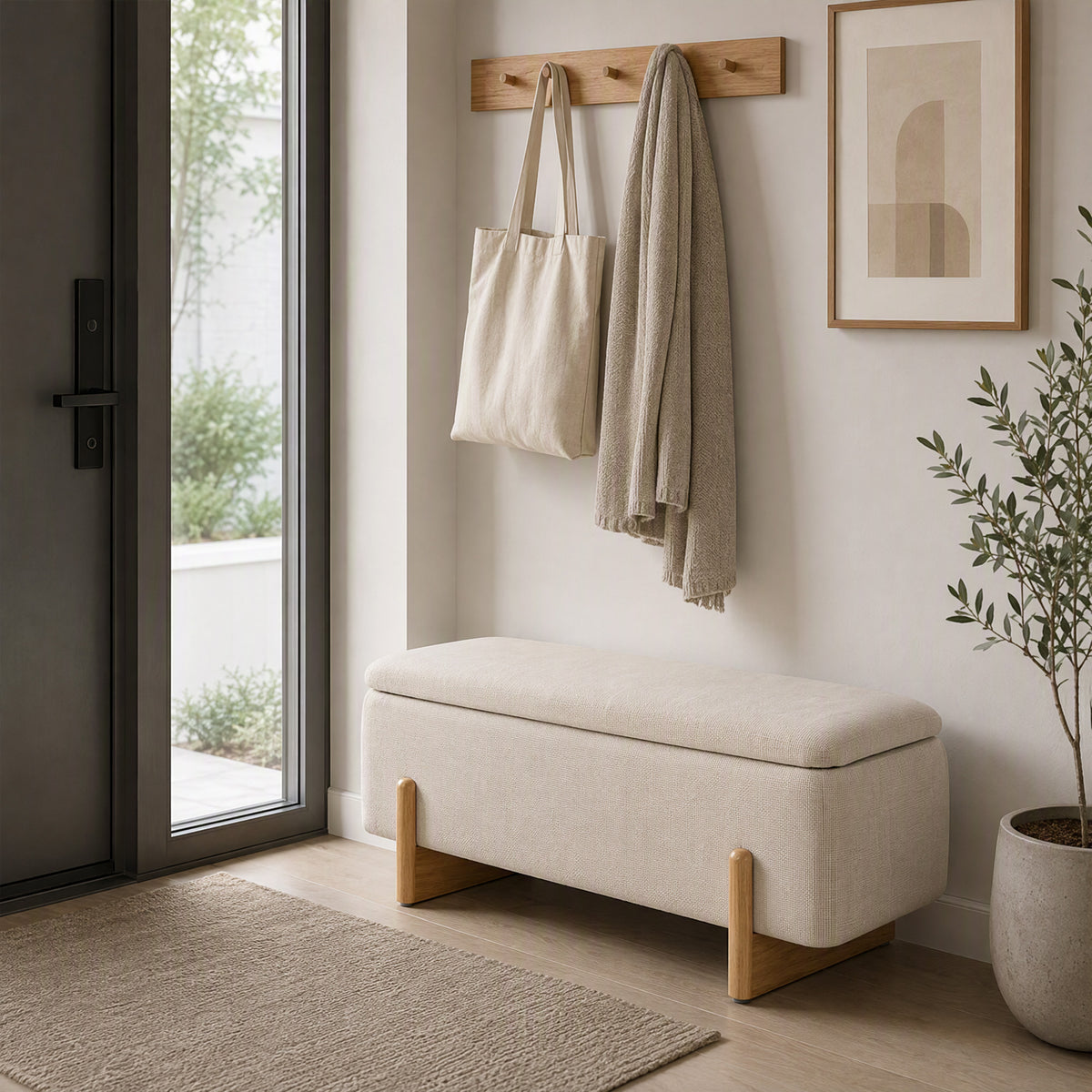 Banc de Rangement, Crème