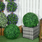 Lot de 2 boules de buis artificielles de 40 cm, vert