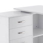 Bureau d'angle droit modulable