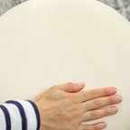 Pouf tabouret repose-pied coffre de rangement 36 x 36 x 44 cm beige