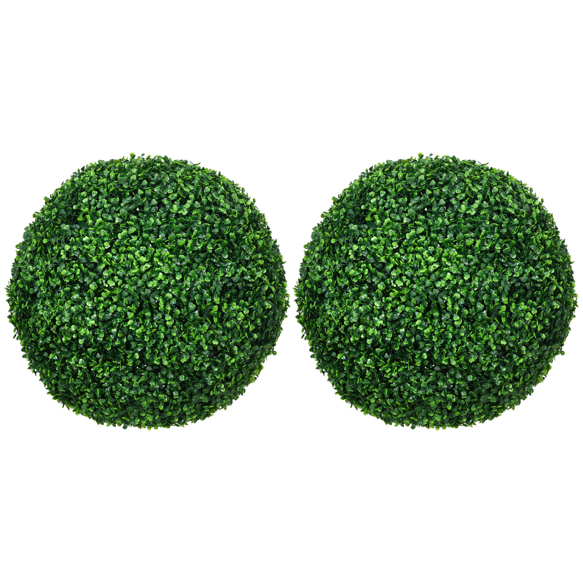Lot de 2 boules de buis artificielles de 50 cm, vert