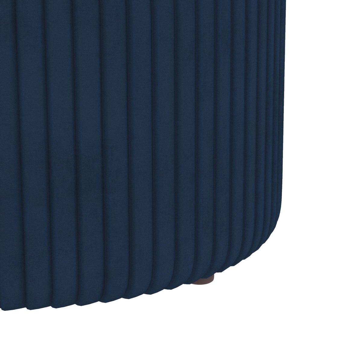 Pouf tabouret repose-pied coffre de rangement en velours 36 x 36 x 44 cm bleu