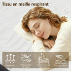 Matelas 140x190cm, 2 personnes, mousse à mémoire de forme, 20cm d'épaisseur