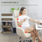 Chaise bureau ergonomique, pivotante, bascule, gris
