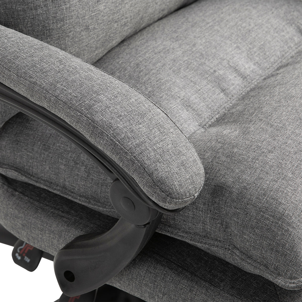 Fauteuil de bureau massant ergonomique, chaise de bureau avec dossier inclinable, hauteur réglable