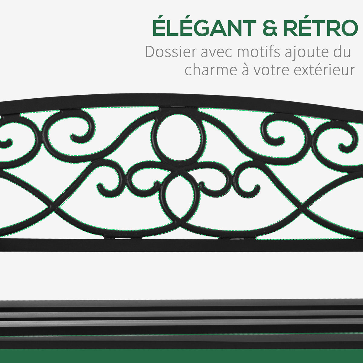 Banc de jardin 2 places
