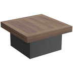 Table basse carrée, éclairage LED 16 couleurs, 90 x 90 x 45 cm