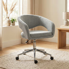 Chaise Bureau Ergonomique, Dossier Incurvé, Gris