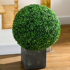 Lot de 2 boules de buis artificielles de 50 cm, vert