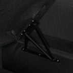 Canapé d'Angle Convertible, Canapé-Lit 3 Places 192 cm, Gris Anthracite