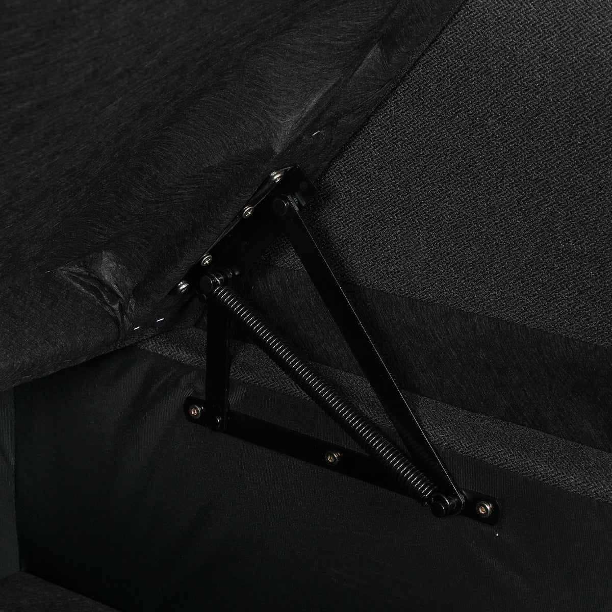Canapé d'Angle Convertible, Canapé-Lit 3 Places 192 cm, Gris Anthracite