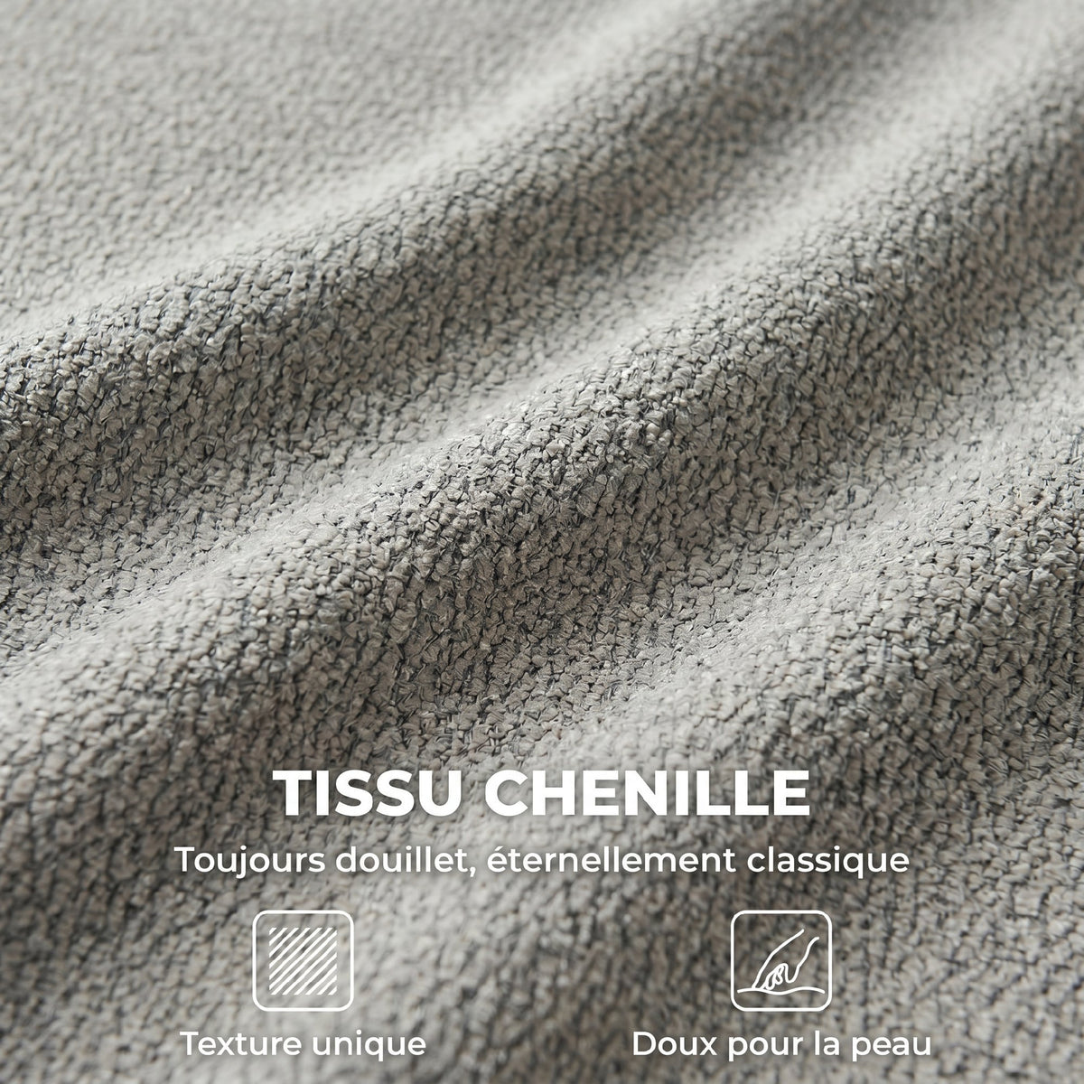 Chaise Bureau Ergonomique, Dossier Incurvé, Gris