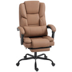 Chaise bureau ergonomique, 65x67x111-119cm, marron