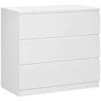 Commode 3 tiroirs, épuré, 80l x 39P x 73H cm
