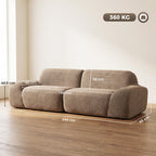 Canapé 3 Places 244 cm, Marron Clair