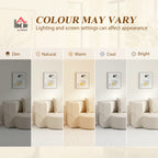 Canapé Convertible 2 Places, Canapé-Lit 190cm, Beige