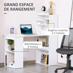 Bureau informatique, 6 compartments ouverts