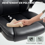 Fauteuil de bureau, ergonomique, bascule, noir