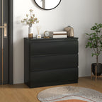 Commode 3 tiroirs, épuré,  80l x 39P x 73H cm
