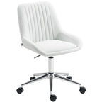 Fauteuil de bureau sans accoudoirs, 52x58x80-90cm, blanc