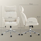 Chaise bureau ergonomique, pivotante, bascule, gris