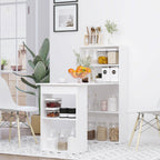 Bureau informatique, 6 compartments ouverts