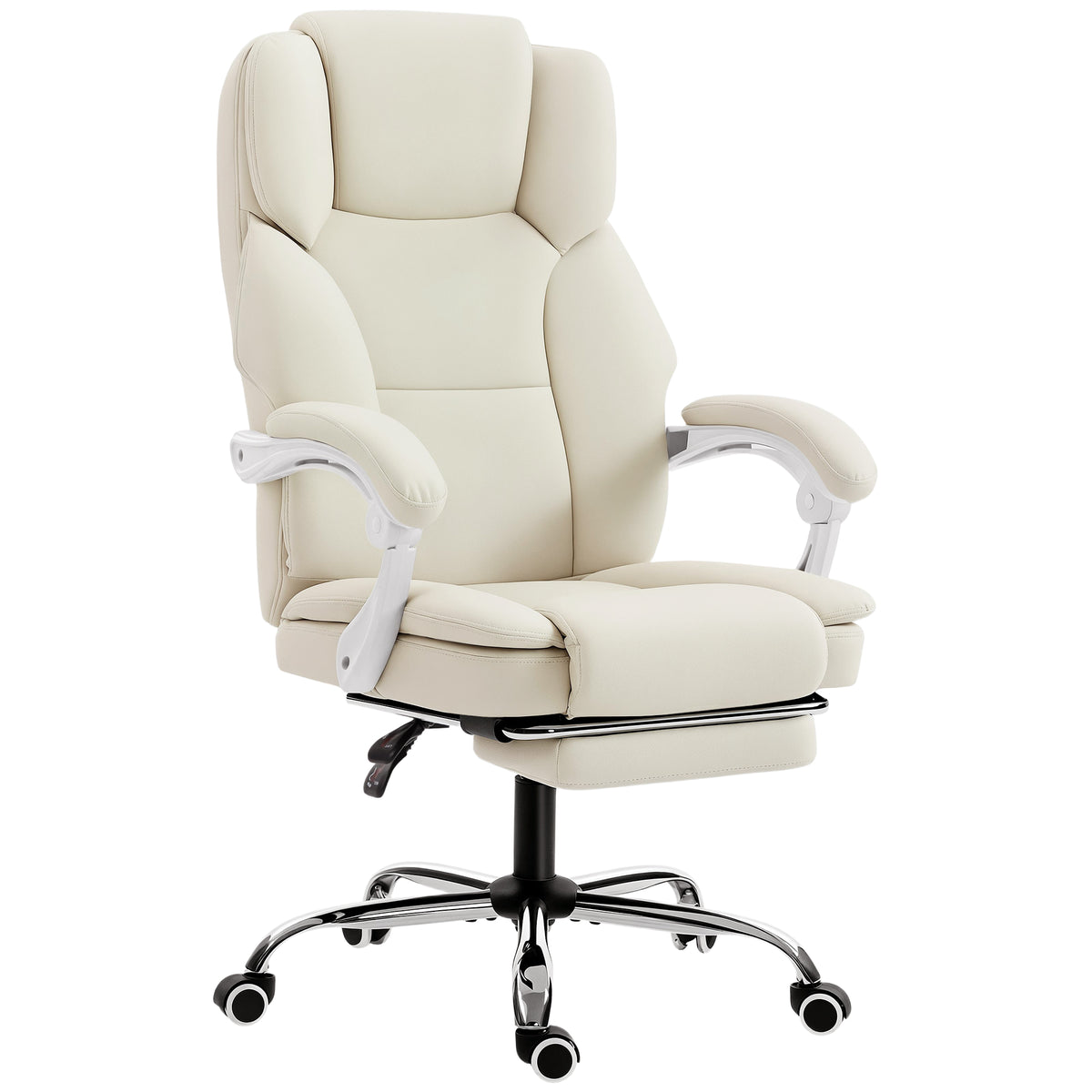 Chaise bureau ergonomique, 64x73x112-120cm, beige