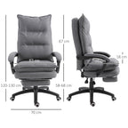 Fauteuil de bureau massant ergonomique, chaise de bureau avec dossier inclinable, hauteur réglable