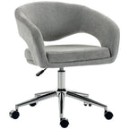 Chaise Bureau Ergonomique, Dossier Incurvé, Gris