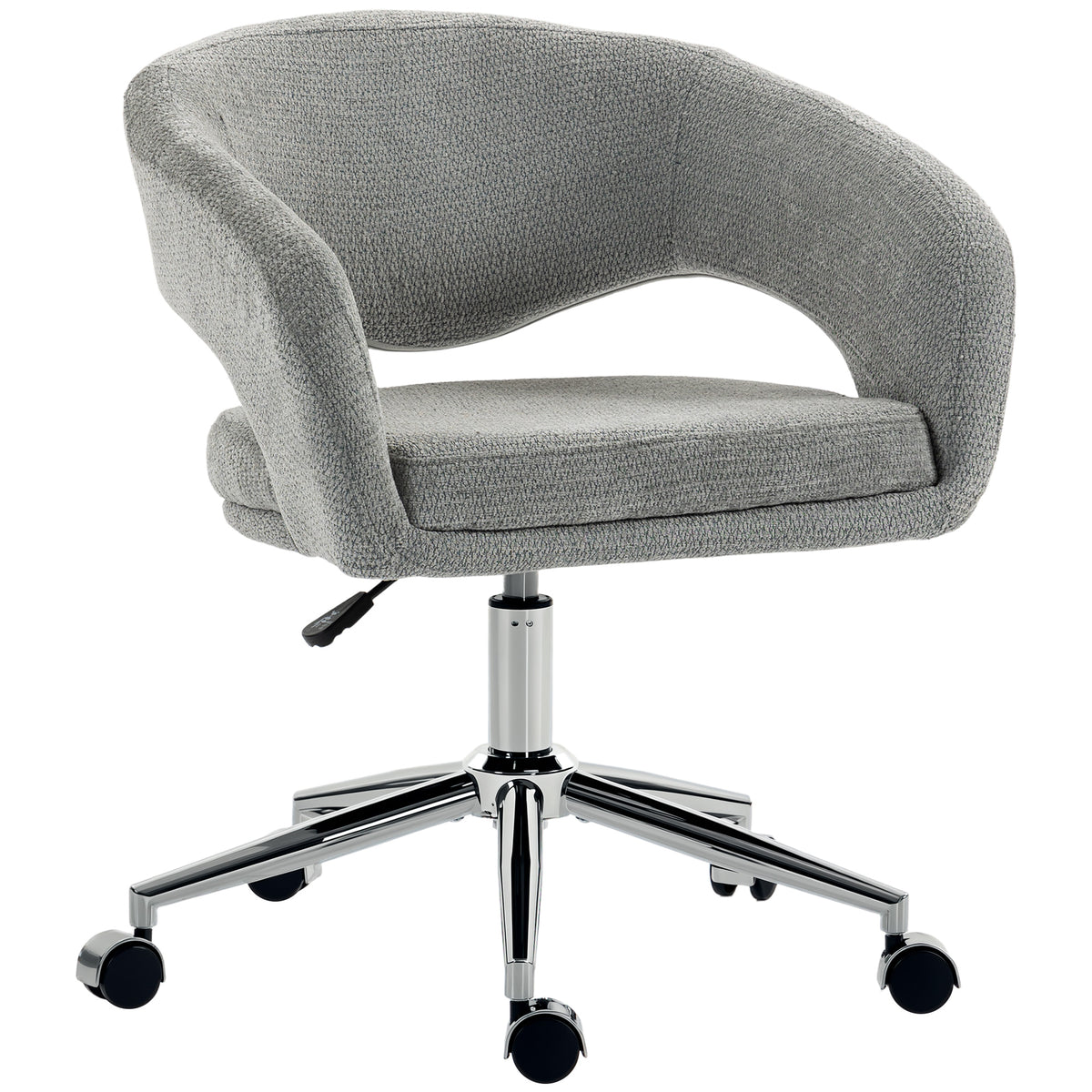 Chaise Bureau Ergonomique, Dossier Incurvé, Gris