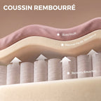 Chaise Bureau Ergonomique, Inclinable, Rose