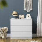 Commode 3 tiroirs, épuré, 80l x 39P x 73H cm