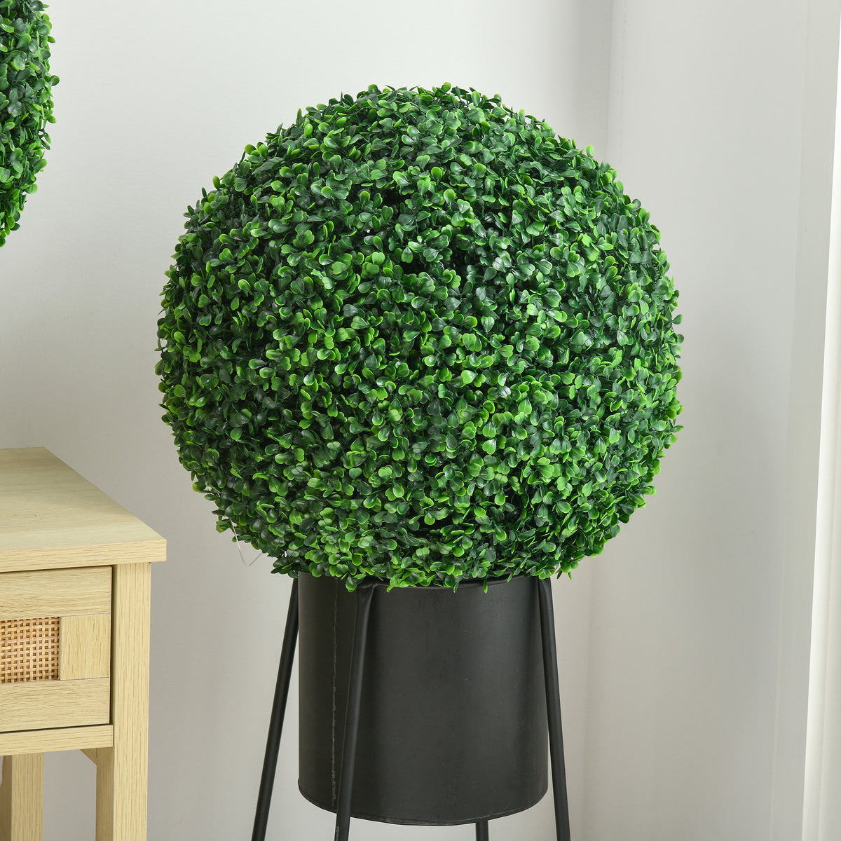 Lot de 2 boules de buis artificielles de 40 cm, vert