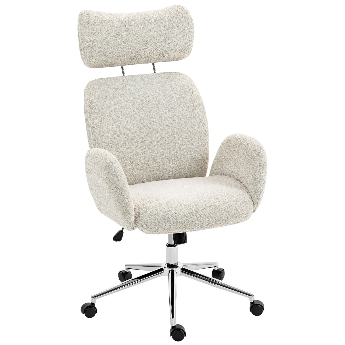 Chaise bureau ergonomique, pivotante, bascule, gris