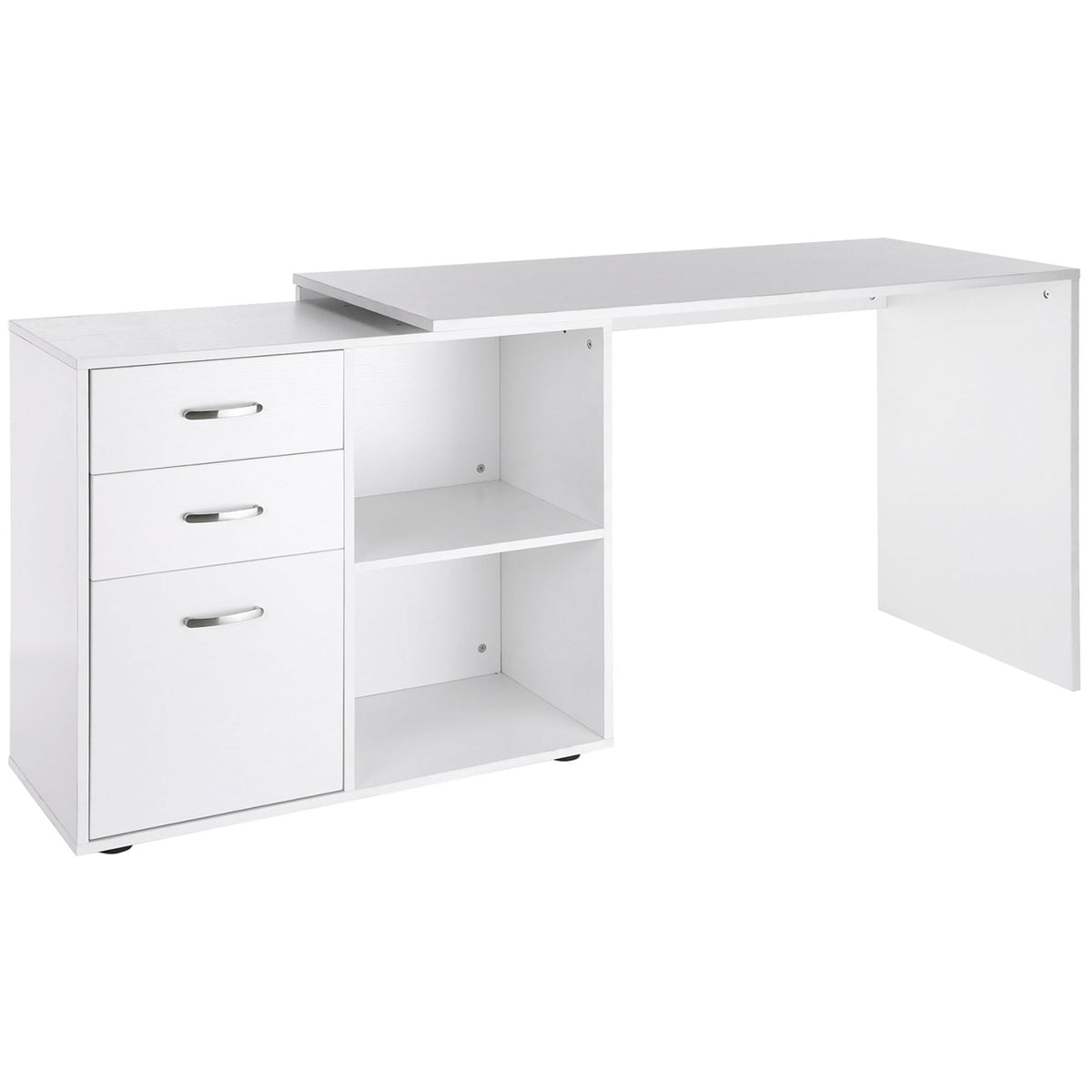Bureau d'angle droit modulable
